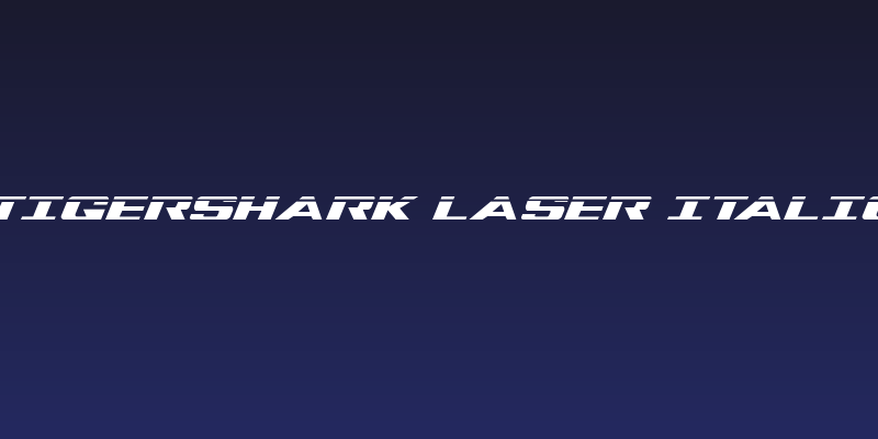 Tigershark Laser Italic Social Header