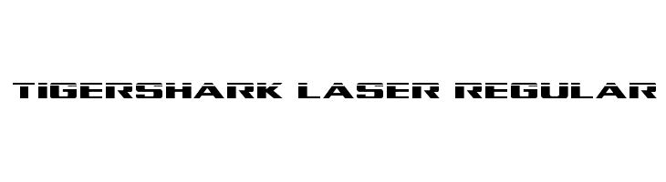 Tigershark Laser Regular  Frei Schriftart Herunterladen