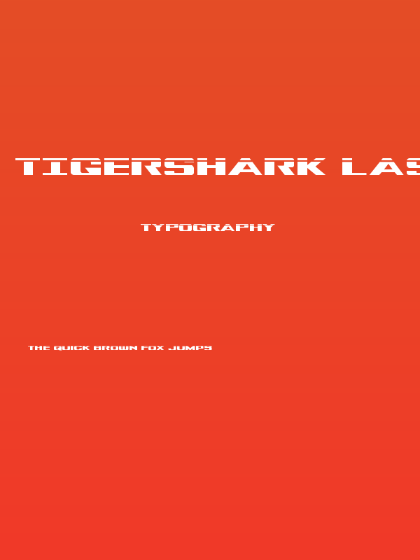 Tigershark Laser Regular Poster