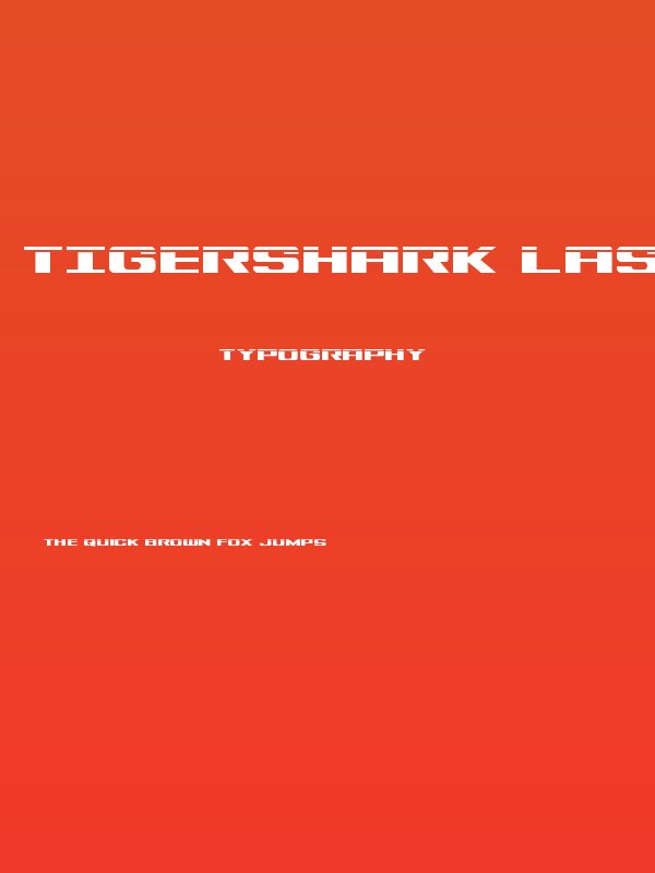Tigershark Laser Poster