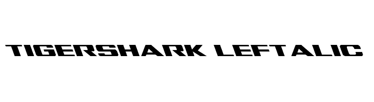Tigershark Leftalic  フリーフォントのダウンロード