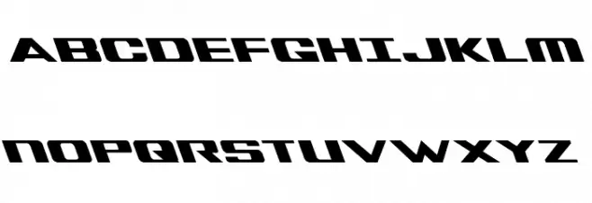 Tigershark Leftalic Schriftart Groß