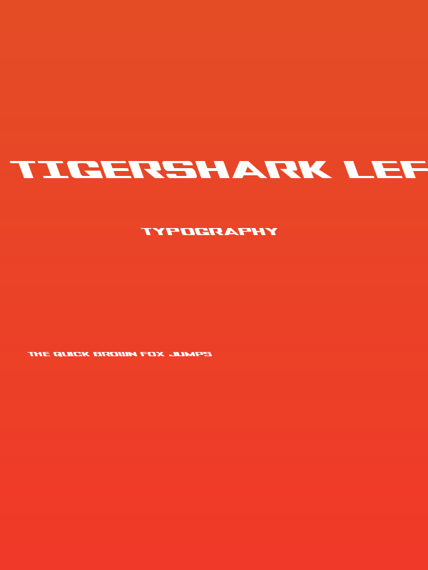 Tigershark Leftalic Poster
