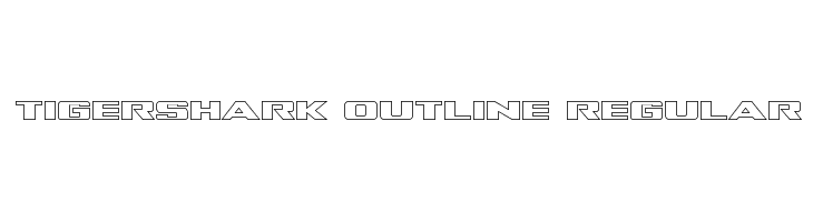 Tigershark Outline Regular  Free Fonts Download