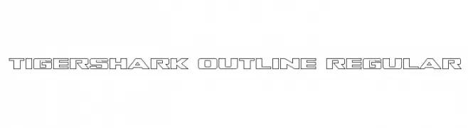Tigershark Outline Regular  Fuentes Gratis Descargar