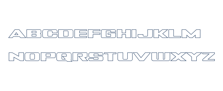 Tigershark Outline Regular Lowercase