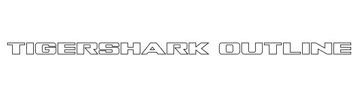 Tigershark Outline  font caratteri gratis