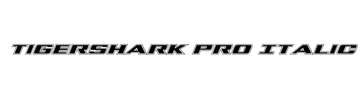 Tigershark Pro Italic  नि: शुल्क फ़ॉन्ट्स डाउनलोड