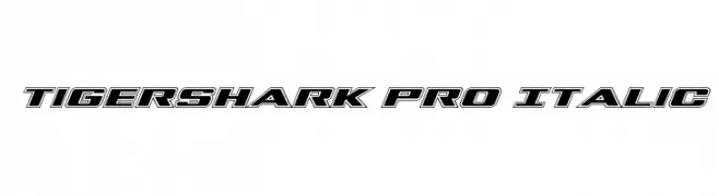 Tigershark Pro Italic  baixar fontes gratis