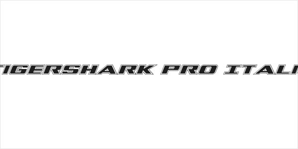 Tigershark Pro Italic Logo
