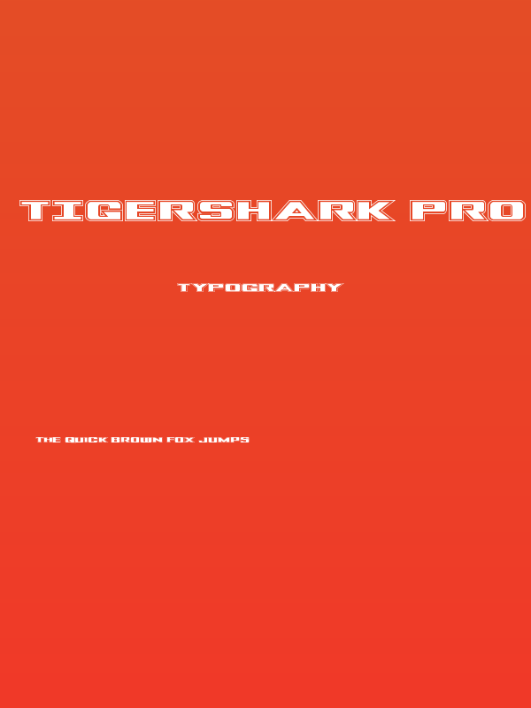 Tigershark Pro Regular Poster