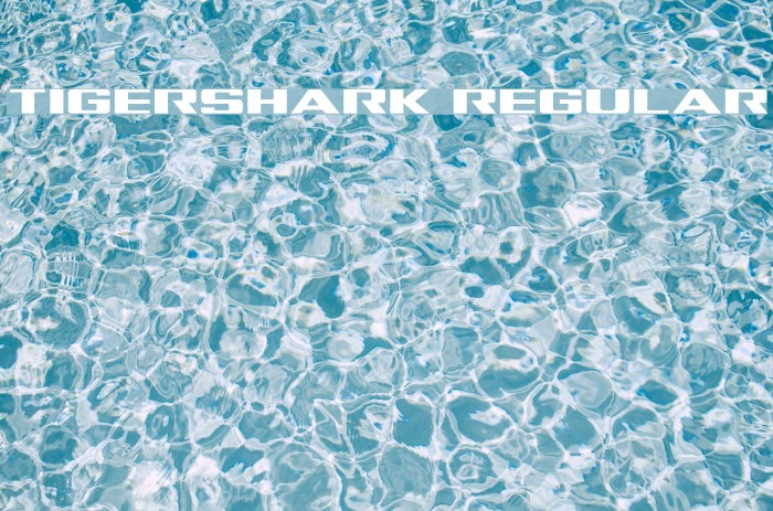 Tigershark Regular Font examples