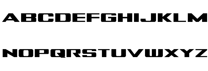 Tigershark Regular Font LOWERCASE