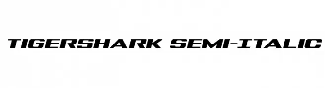 Tigershark Semi-Italic  Скачать бесплатные шрифты