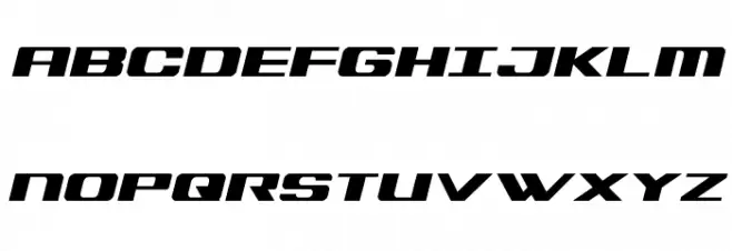 Tigershark Semi-Italic 字体 大写
