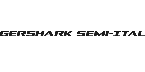 Tigershark Semi-Italic Logo