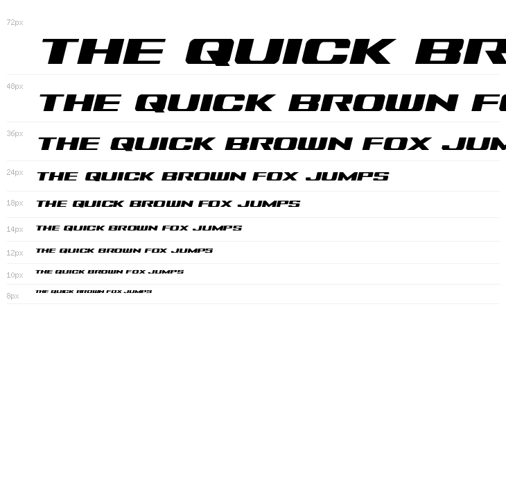 Tigershark Semi-Italic Waterfall