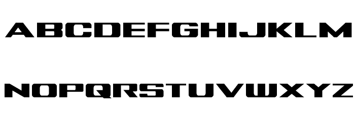 Tigershark Font LOWERCASE
