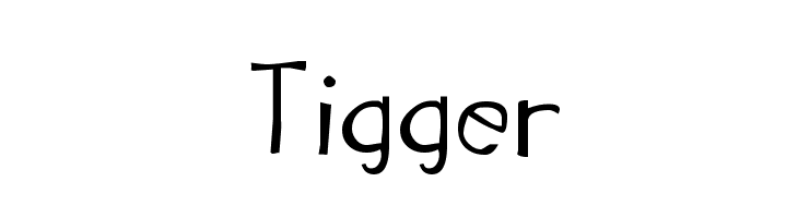 Tigger  font caratteri gratis