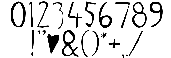 Tigger Font OTHER CHARS