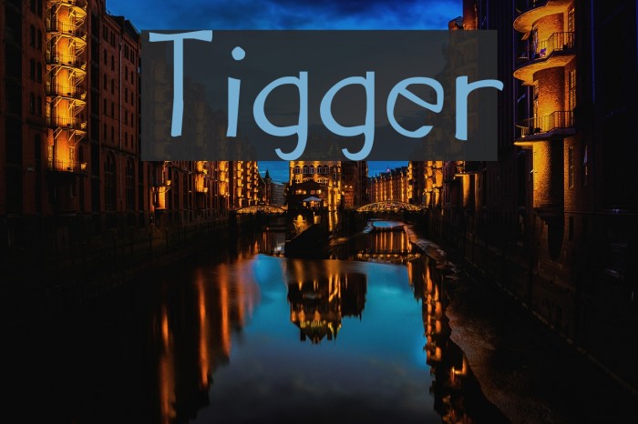 Tigger Font examples