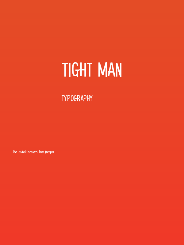 Tight Man Poster