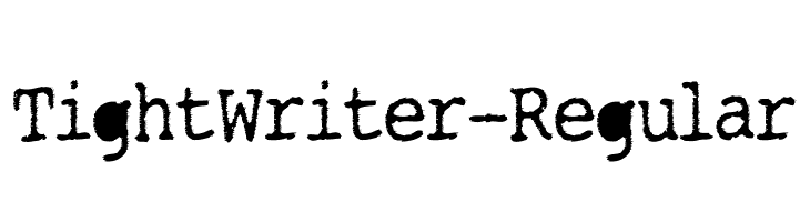 TightWriter-Regular  Скачать бесплатные шрифты