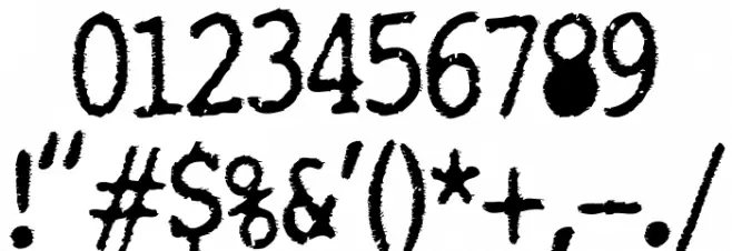 TightWriter-Regular フォント その他の文字