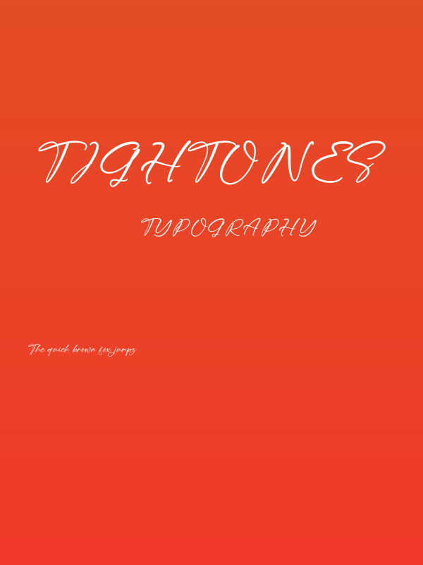 Tightones Poster