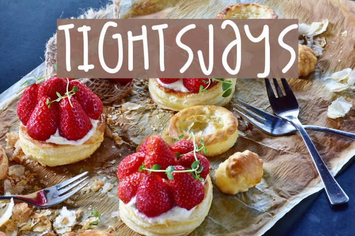 TightsJays Font examples