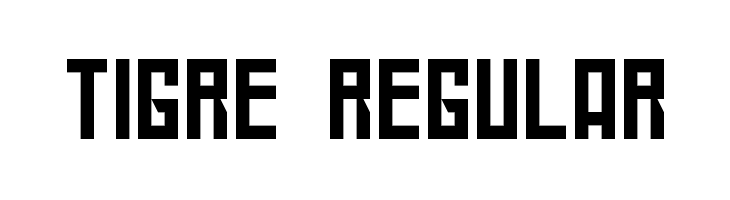 Tigre Regular  नि: शुल्क फ़ॉन्ट्स डाउनलोड