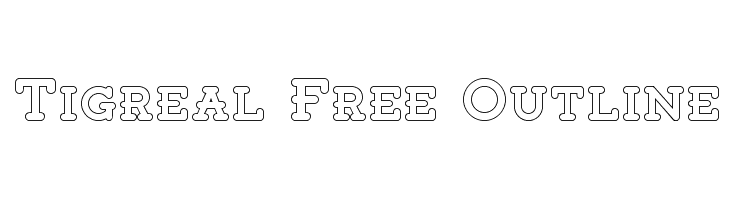 Tigreal Free Outline Font