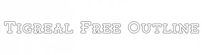 Tigreal Free Outline  Fuentes Gratis Descargar