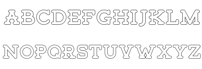 Tigreal Free Outline Font OTHER CHARS