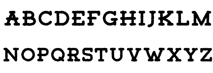 Tigreal Free Rough Font LOWERCASE