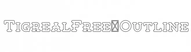 TigrealFree-Outline  Frei Schriftart Herunterladen