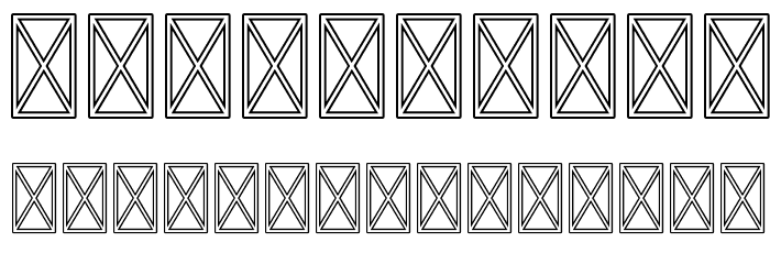 TigrealFree-Outline Font OTHER CHARS