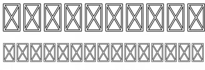 TigrealFree-Outline Font OTHER CHARS