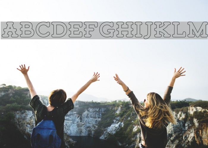 TigrealFree-Outline Font examples