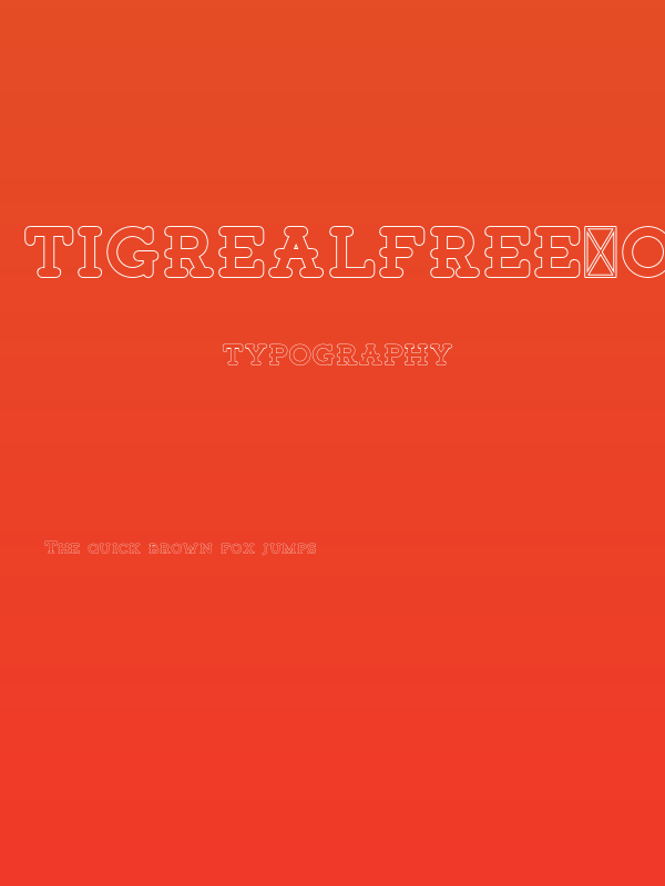 TigrealFree-Outline Poster