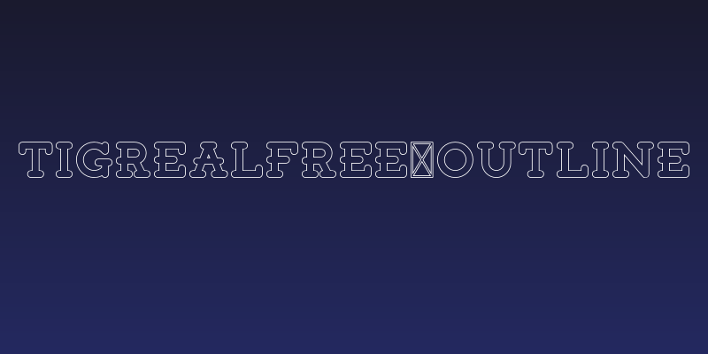TigrealFree-Outline Social Header