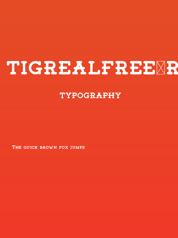 TigrealFree-Rough Poster