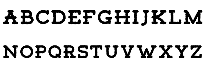 TigrealFree-Rough Font LOWERCASE