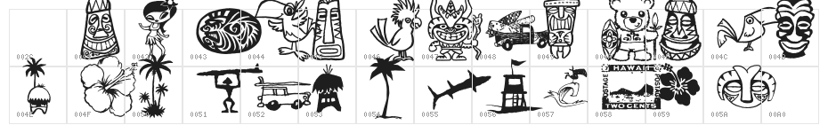 Tiki Club Character Map