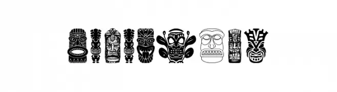 Tiki Idols  les polices de caractères gratuit tlcharger