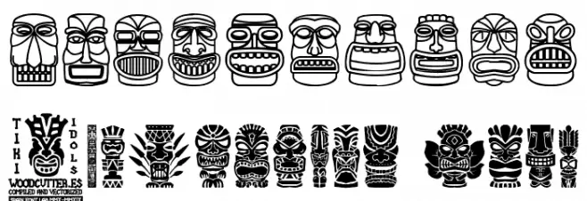 Tiki Idols Font OTHER CHARS