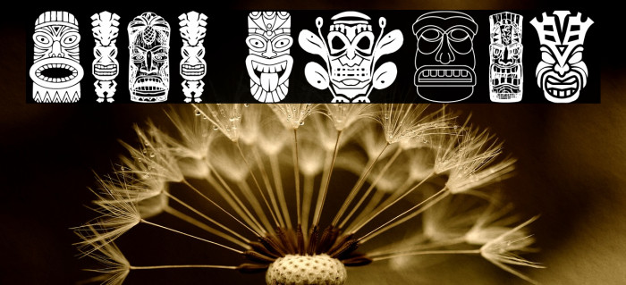 Tiki Idols Font examples