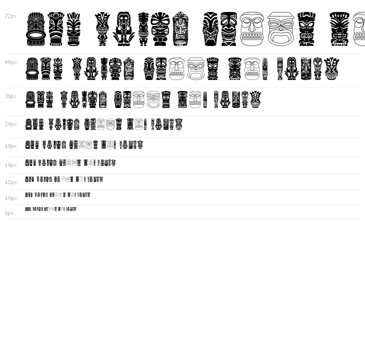 Tiki Idols Waterfall