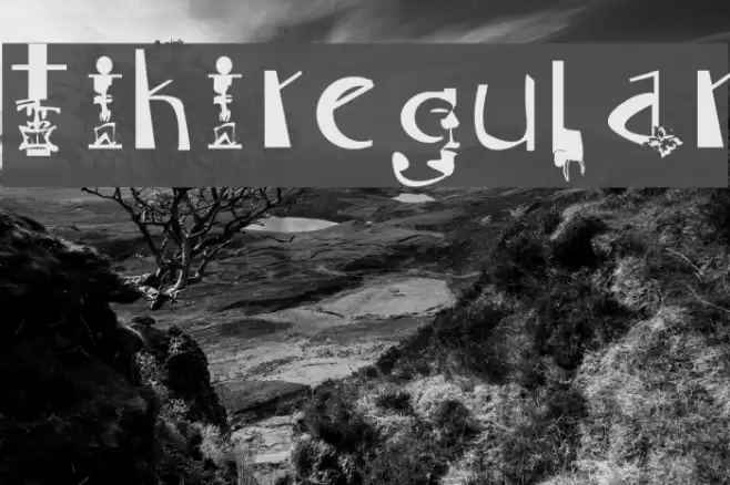 Tiki Regular Font examples