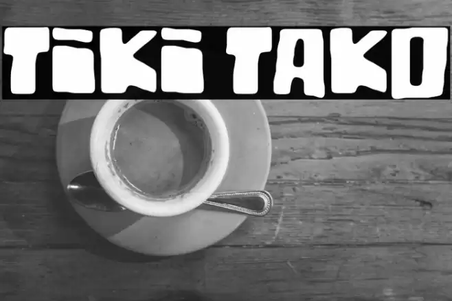 Tiki Tako Font examples